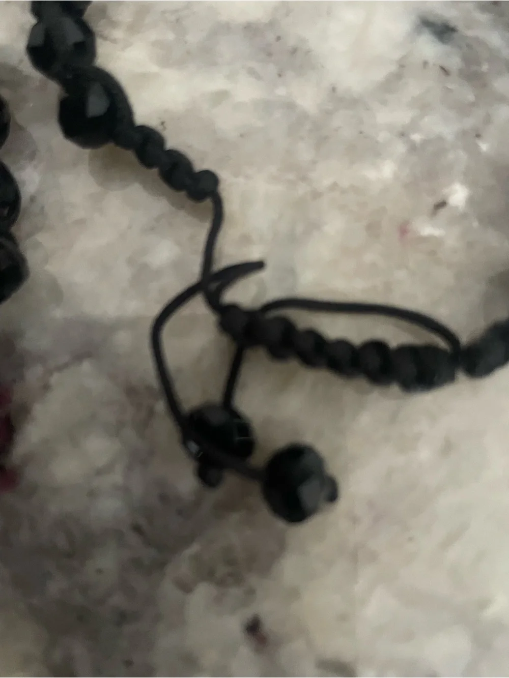 Adjustable Black Beaded Bracelet Set - Women's Jewelry